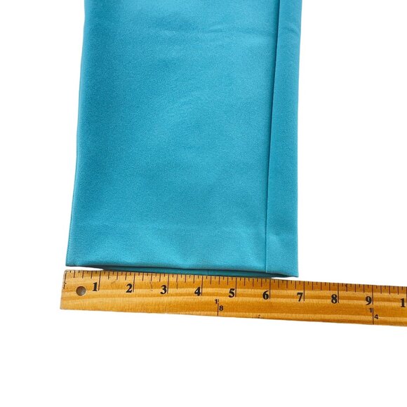 Chico's Black Label Slim Fit Women's Turquoise Back Zip Pants Sz 16 NWT - Picture 7 of 8